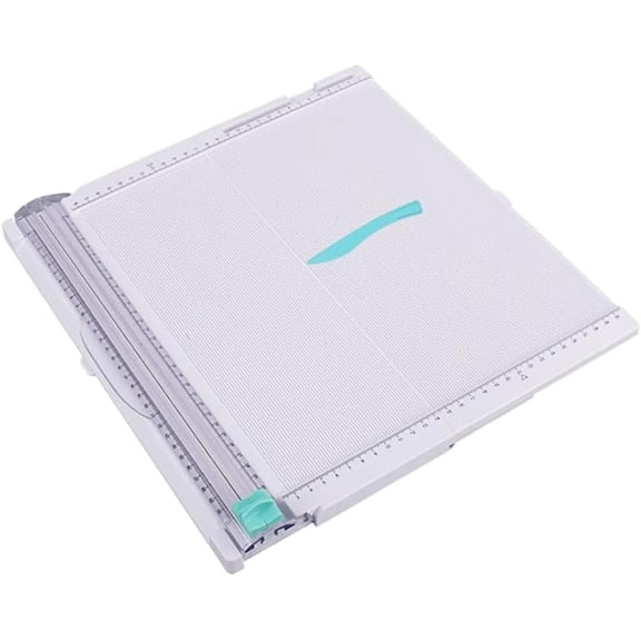 12x12 Inch Paper Trimmer Scoring Board, Foldable Craft Paper Cutter & Creasing Tool for Cards, Boxes and Photos