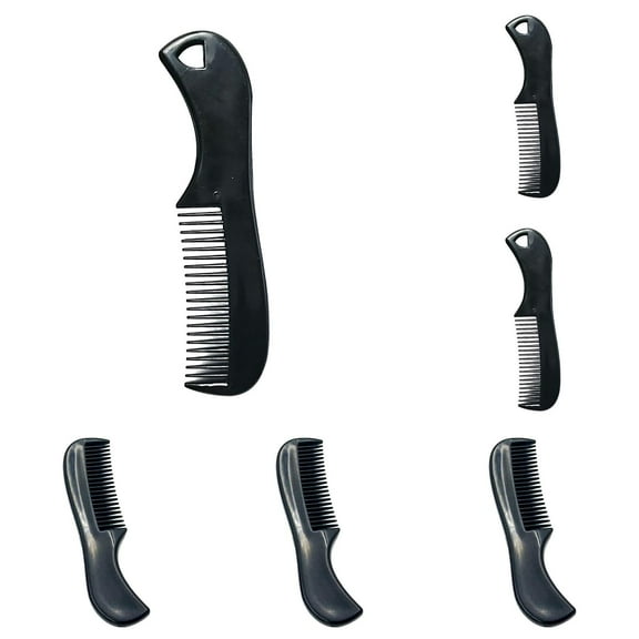 Men'S Beard Styling Comb Mini Mustache Comb for Facial Hair Grooming and Styling Pocket Comb Beard Care Modify Tool with Holes and No Holes Two
