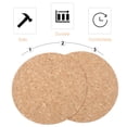 thumbnail image 2 of SHISUYAN DoubleSided Mouse Pad for Computer Use with Comfortable Synthetic Material Light Brown 7.9 Inches Diameter, 2 of 9