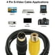 thumbnail image 5 of Cable S Video Uxcell 0.5ft, Adaptador Convertidor de 4 Pines S-Video Macho a RCA Hembra para Receptor de TV Monitor, 5 of 5