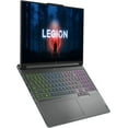 thumbnail image 3 of Lenovo - Legion Slim 5 16" Gaming Laptop 1920 x 1200- Ryzen 5 7640HS with 16GB Memory - NVIDIA GeForce RTX 4060 - 512GB Storage - Storm Grey Notebook PC, 3 of 4
