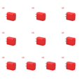 thumbnail image 2 of Matsuzay Enchufe de EE. UU. de teléfono Dual USB 2 puertos Portátil de viaje Toma de corriente Adaptador de carga Home Office Tablet Head Melon rojo 10Conjunto, 2 of 6