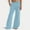 *Blue, variant on Coorders Women Fleece High Waist Joggers with Pockets, Casual Women's Wide Leg Sweatpants,Women's Size Beige,Size L