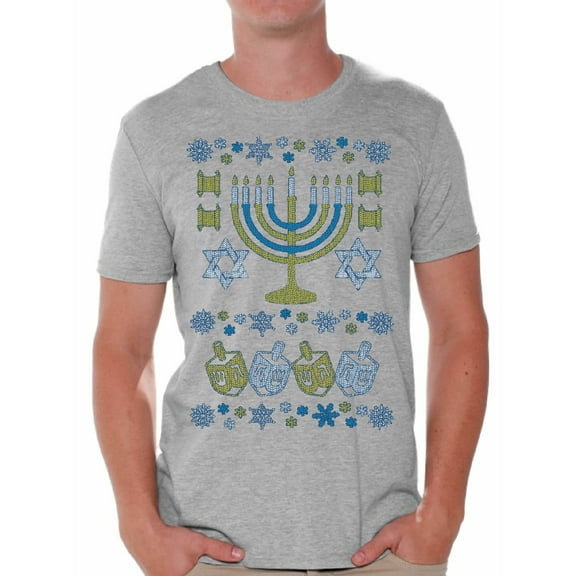 Awkward Styles Hanukkah Menorah Shirt Funny Hanukkah Shirts for Men Hanukkah T Shirt Holiday Gifts for Him Jewish Tshirt Jewish Men Happy Hanukkah Shirt Jew Shirt Holiday Tshirt Menorah Gifts