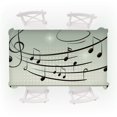 thumbnail image 3 of JHGoosa Piano Music Pattern Table Cloth Rectangular Tea Table Cover Dining Home Decor Home Textile Necessities(Clearance), 3 of 5