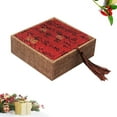 thumbnail image 4 of KAKOWELY 1pc Letter Gift Box Chinese Style Retro Jewelry Box Premium Gift Box Packaging Box (Red Tassel),4.72"X4.72"X1.57", 4 of 4