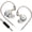 White, variant on KZ EDX PRO Gaming Earbuds HiFi Deep Bass in Ear Monitors with 1DD, IEM for Gaming Wired IEM Earphones Headphone with  10mm Dynamic Driver Detachable  for Video Music Church (Black, with mic)