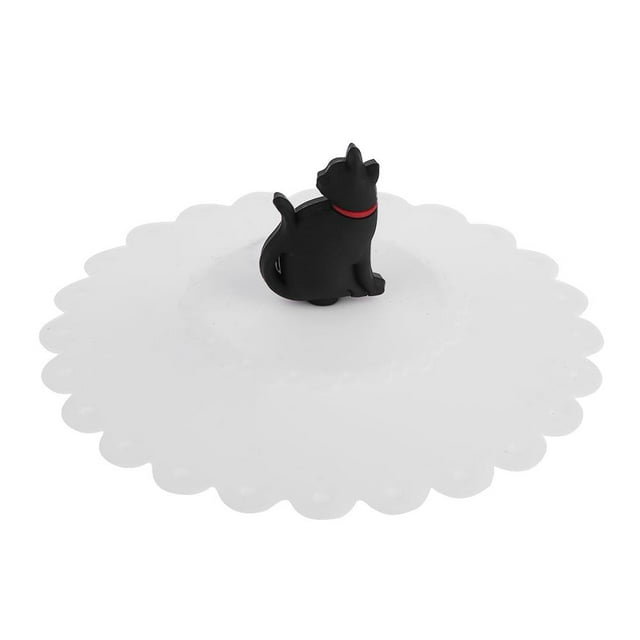 Tapa de taza de silicona lindo gato a prueba de polvo a prueba de fugas té tapas selladas tapa café 5 piezas