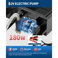thumbnail image 2 of GARVEE 25 Gallon Low Profile Oil Drain Pan with Electric Pump,12V Oil Change Pan Metal with 8FT Hose & Folding Handle for Cars,SUVs,Trucks,Buses,RVs,Black, 2 of 7