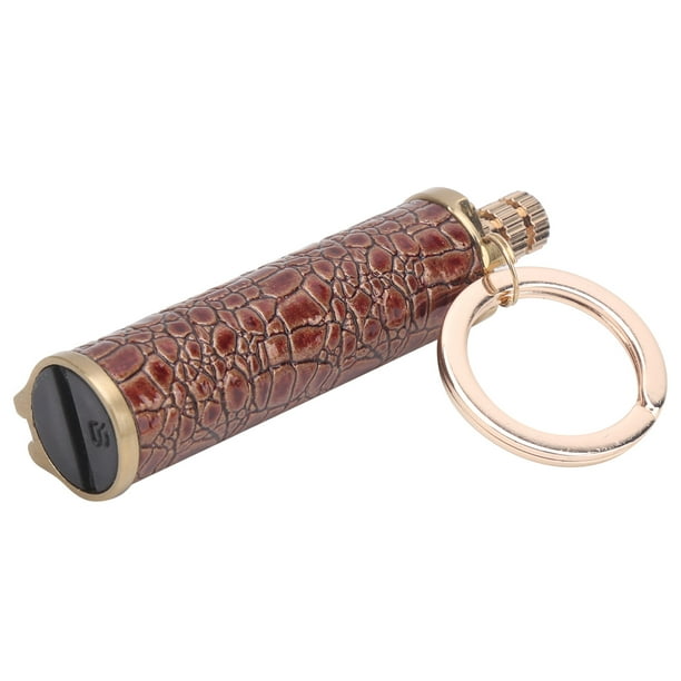 Encendedor de fósforos, encendedor portátil para exteriores con llavero de pedernal, encendedor de fósforos con diseño a prueba de futuro