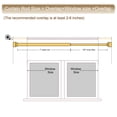 thumbnail image 2 of Unique Bargains Black Curtain Rods for Window 2.3-4ft, Adjustable Drapery Rods, Telescoping Window Curtains Rod, 2 of 5