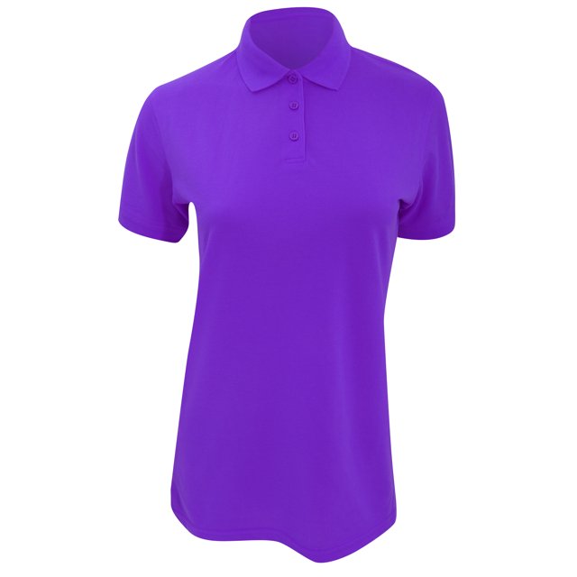 Kustom Kit- Polo de manga corta Klassic Superwash para mujer (Púrpura)