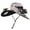 Grey, variant on Outdoor Wide Brim Sun Hat with 2 Solar Fan Sun Bucket Hat for Men Women UPF 50 Camo Bucket Fishing & Beach Hat with Fan Built in