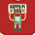 thumbnail image 4 of Inktastic Happy Pi Day Robot Math Class Boys or Girls Baby Bib, 4 of 4