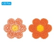 thumbnail image 3 of Parches de coser Uxcell para ropa, paquete de 32 parches de flores bordados para decoración de ropa, naranja, 3 of 7