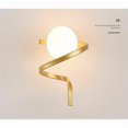 thumbnail image 4 of Glass Wall Light, Modern Indoor Gold Wall Light Fixture for Home Decor Bathroom Kitchen Living Room Vanity Hallway Lamp, 4 of 5