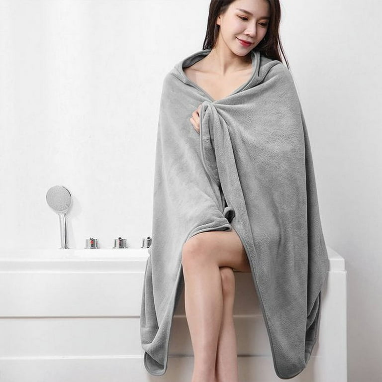 Luxury Thick Bath Towels 19.7 x 39.4 Premium Bath Sheet/Ultra Soft,  Highly Absorbent Heavy Weight Combed Cotton (Grey) 