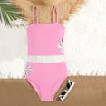 thumbnail image 6 of XEGLSBU Swimsuit for Girls 2-Piece Solid Color Tank Swimsuit Summer Beach Casual Swimwear for Toddler z260529-3-Pink Size 4-5 Years, 6 of 6