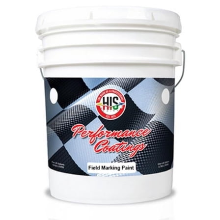 HIS Paint Manufacturing 34W02-5 5 gal Latex Field Marking Acrylic Paint, White