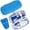 Blue, variant on SUNMON Insulin Cooler Travel Case - TSA Approved Diabetic Case, Portable Medical Bags, Peptide Cold Travel Case, Medication Cooler with 2 Ice packs(Blue)