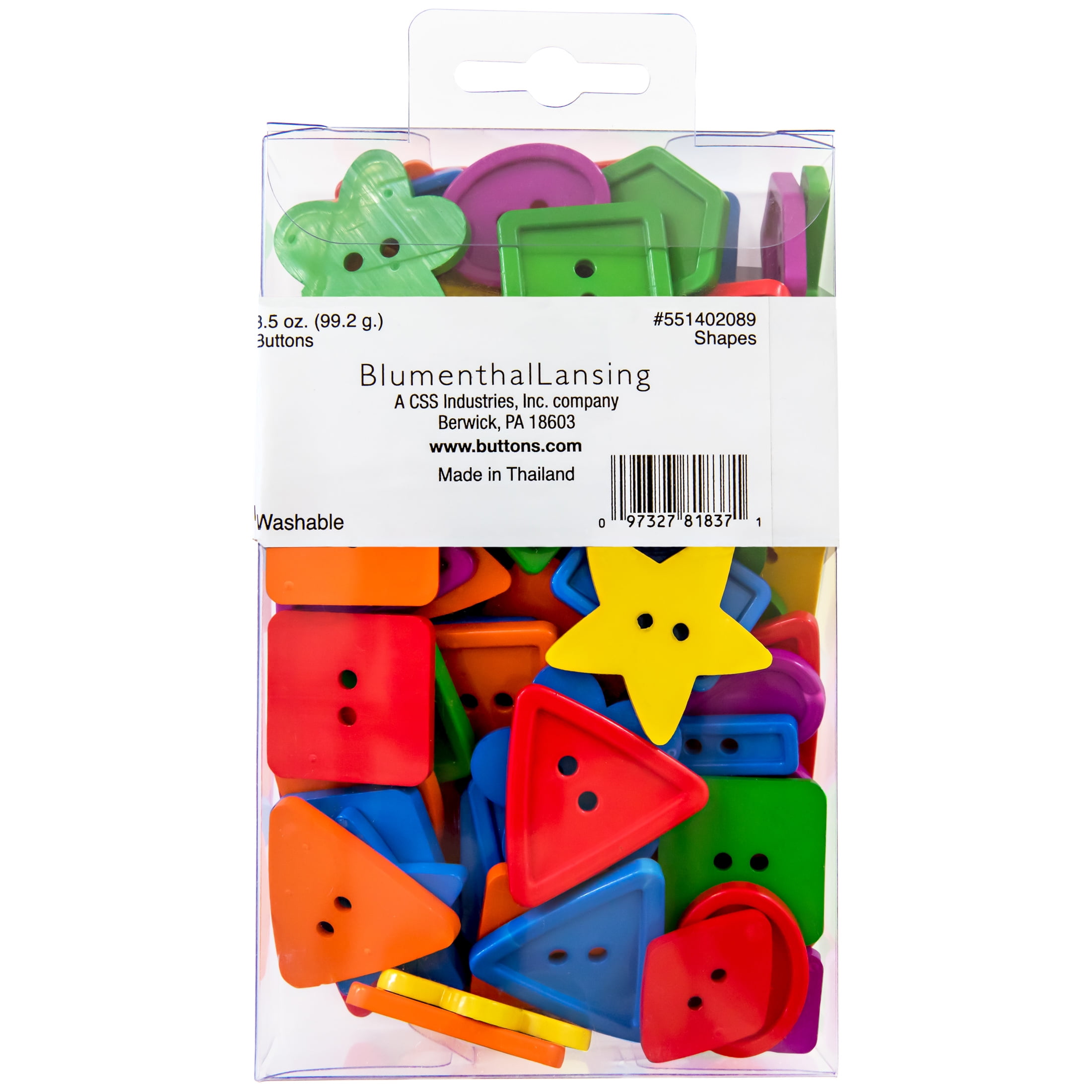 Favorite Findings Value Red Assorted Sew Thru & Shank Buttons, 4