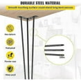thumbnail image 4 of 18 Inch Hairpin Table Legs, 4 PC Hairpin Table Legs Set, Steel Hairpin Legs with 3 Sturdy Rods, Black Furniture Legs to Create Table, 4 of 5