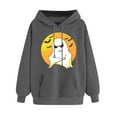 thumbnail image 3 of cocolona Womens Halloween Hoodie Long Sleeve Drawstring Graphic Sweatshirts Fall Winter Casual Loose Pullover Tops Halloween Sweatshirts, 3 of 4