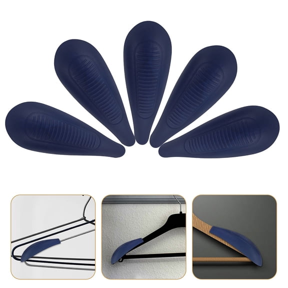 Soimiss 8 Pairs Hanger Shoulder Pads Closet Hangers Shoulder Support For Laundry Use Blue