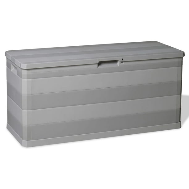 Canddidliike 74 Gallon Weather Resistant Outdoor Storage Box, Plastic