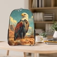 thumbnail image 5 of Susaid Western Desert Cactus Bald Eagle Print Clear Backpack See Through Transparent Plastic Clear Bookbags for School, College, Stadium,Work, 5 of 7