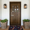 thumbnail image 6 of Haiem Rainbow Jellyfishes Front Door Mat Indoor Outdoor Entrance, Waterproof All-Season, All-Weather Doormat, Durable Flannel Fabric, Fade Resistant, Low Profile, 16x24in, 6 of 9