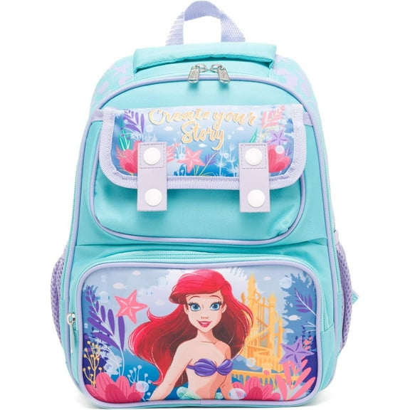 Ruz The Little Mermaid Ariel 12 Inch Backpack with Padded Back and Adjustable Straps