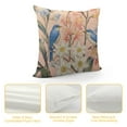 thumbnail image 4 of QZHH  Floral Throw Pillow Cover  Spring Tulip Flowers Narcissus Pink Freesia Blue Aquilegia Leaf  Pillow Cases Home Decorative Cushion Cover for Bed Sofa, 4 of 5