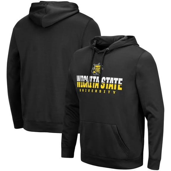Men's Colosseum Black Wichita State Shockers Lantern Pullover Hoodie