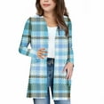 thumbnail image 2 of UQJfacai Girls Long Cardigan Kids Cute Printed Long Sleeve Knit Oversized Sweater Fall Soft Casual Open Front Outerwear Coats with Pockets, 2 of 7