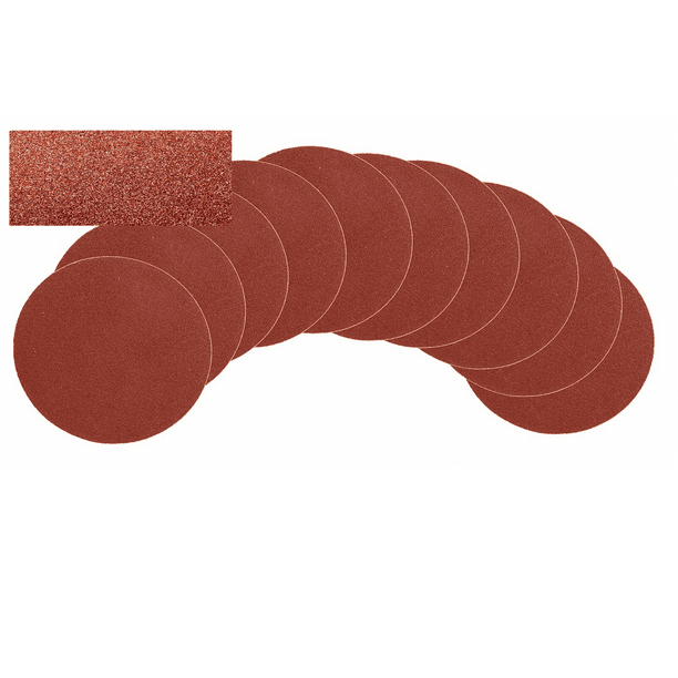 7 Inch Sanding Discs Hook Loop Backed Aluminum Oxide Sandpaper 10 pack