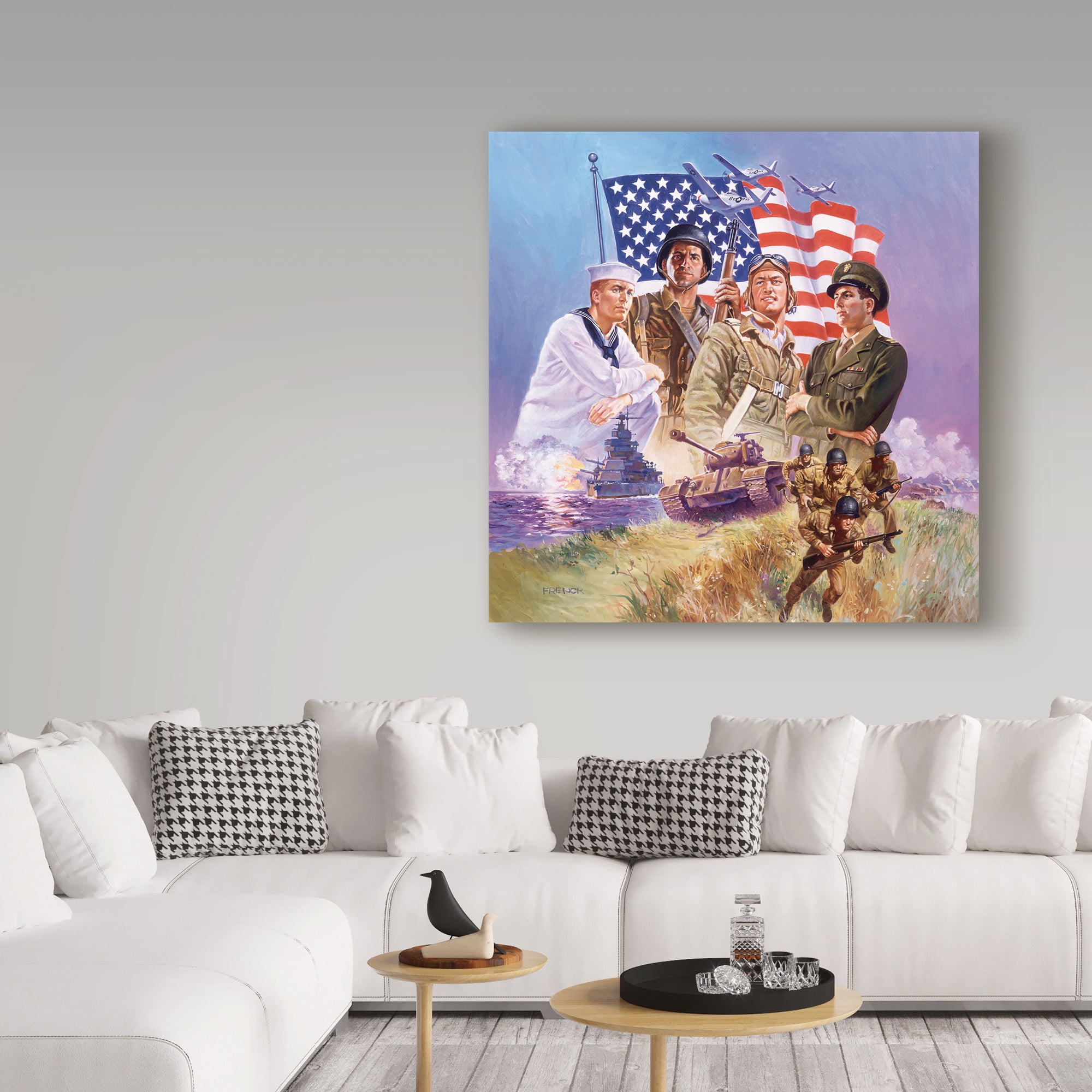 Trademark Fine Art 'The Armed Forces' Canvas Art by Hal Frenck