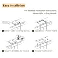 thumbnail image 4 of Los Flexi 28" x 16" Large Undermount Sink Rectangle, Ceramic Vanity Sink with Overflow and Undercounter Installation, 4 of 11