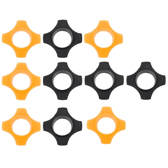 HONITANO 10Pack Rubber Microphone Anti-Slip Ring 7.5x7.5in for KTV and Party Use