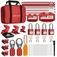 thumbnail image 1 of Kit de Bloqueo y Etiquetado, Kit de Bloqueo y Etiquetado Eléctrico, Candados LotoSafety de 4 Llaves Diferentes, Cerrojos, Bloqueo de Enchufe, Abrazadera, 1 of 5
