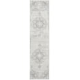 thumbnail image 5 of SAFAVIEH Brentwood Oscar Floral Runner Rug, Grey/Ivory, 2' x 22', 5 of 9