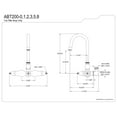 thumbnail image 2 of Kingston Brass ABT200-3 Vintage Gooseneck Tub Faucet Body in Antique Brass, 2 of 4