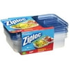 Ziploc Divided Rectangle Containers & Lids, 3ct