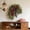 D, variant on Rustic Bohemian Wreath for Front Door, 24" Double-Sided Door Hanging with Linen Bow and Artificial Greenery, Boho Farmhouse Front Door Decor for Porch Wall Window Indoor Outdoor (A)