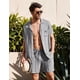 thumbnail image 2 of Conjunto De Camisa Para Hombre Casual Vacaciones Playa Moda, 2 of 7