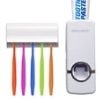 thumbnail image 1 of Press 2 Paste Hands-Free Toothpaste Dispenser Hands Free Toothbrush Holder Wall Mounted Toothpaste Squeezer As Seen on TV, 1 of 2