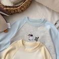 thumbnail image 7 of CAUYDY 2T-5T Baby Boy Outfits Little Kid Sleepwear Fall Winter Long Sleeve Tee Shirt Elastic Pants 2Pcs Cute Set Toddler Clothes Child Pjs for Boys Sizes 2-3 Years,Sky Blue, 7 of 7