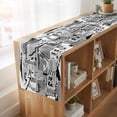 thumbnail image 6 of Table Runners 70 Inches Long Dress Scarves, Torn Paper Farmhouse Coffee/Dining/Kitchen Table Decor, Holiday Table Runner, Vintage Abstract Collage Newspaper Art 13x70 Inch, 6 of 9
