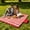 Red #3, variant on Waterproof Outdoor Picnic Blanket | Foldable Extra Large Ground Mat for Beach Camping Park Lawn | Portable Sandproof Tarp for Family Travel | Reusable Indoor Outdoor Picnic Rug