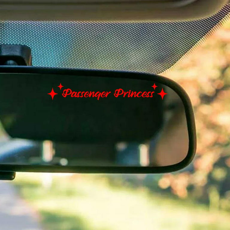 Car Mirror Stickers Passenger Princess Vinyl Decal Be Drive Safe Kind Rear  T7S6 